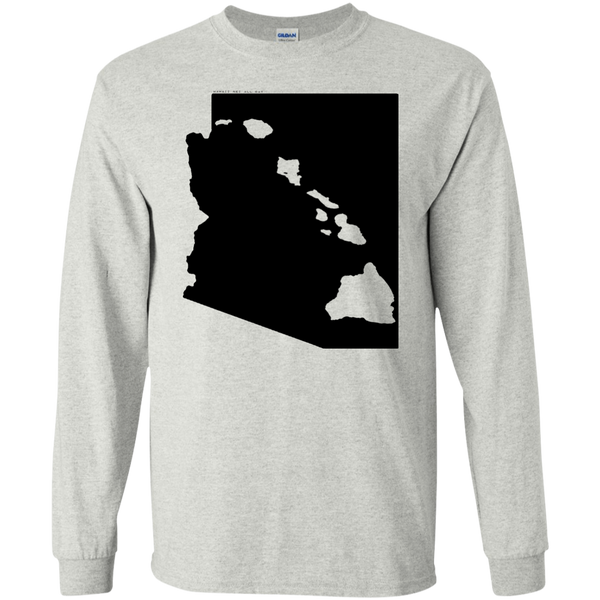Living in Arizona with Hawaii Roots LS Ultra Cotton T-Shirt, T-Shirts, Hawaii Nei All Day