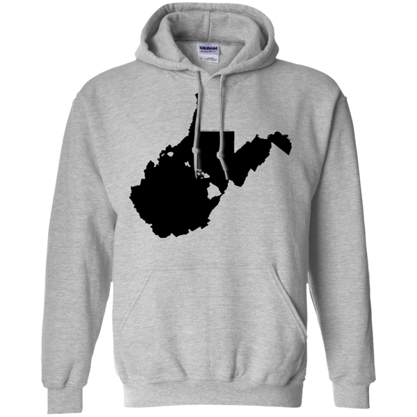 Living in West Virginia with Hawaii Roots Pullover Hoodie 8 oz., Sweatshirts, Hawaii Nei All Day