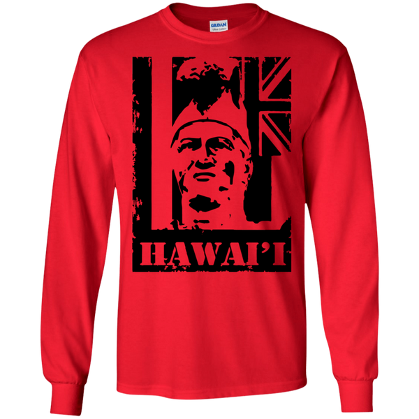 Hawai'i King Kamehameha LS Ultra Cotton T-Shirt, T-Shirts, Hawaii Nei All Day
