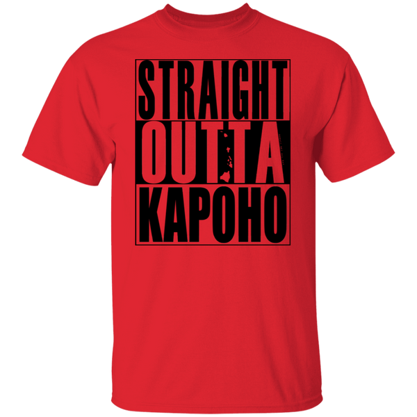 Straight Outta Kapoho (black ink) T-Shirt