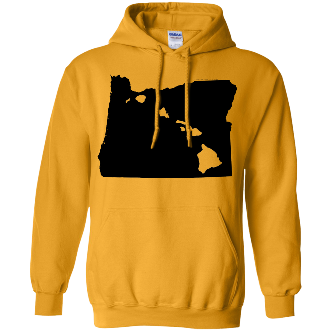 Living in Oregon with Hawaii Roots Pullover Hoodie 8 oz., Sweatshirts, Hawaii Nei All Day