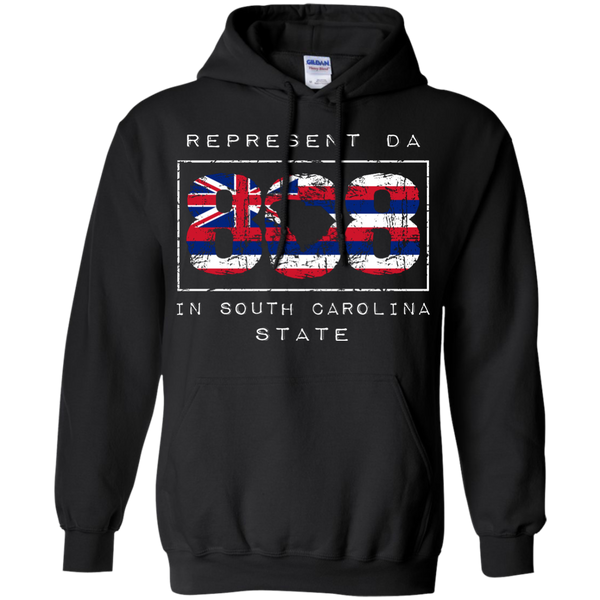 Rep Da 808 In South Carolina State Pullover Hoodie 8 oz - Hawaii Nei All Day