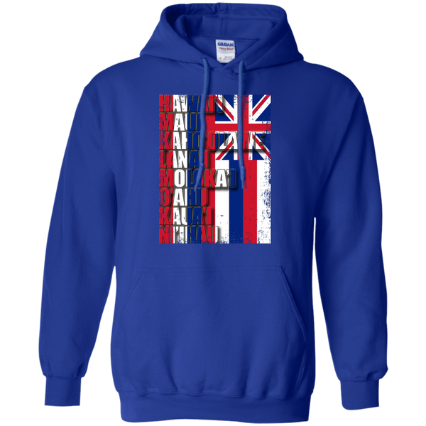 Hawaiian Island Pride Pullover Hoodie - Hawaii Nei All Day