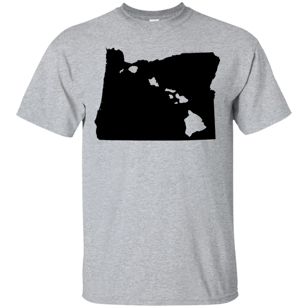 Living in Oregon with Hawaii Roots Ultra Cotton T-Shirt, T-Shirts, Hawaii Nei All Day