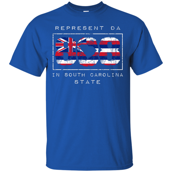 Rep Da 808 In South Carolina State Custom Ultra Cotton T-Shirt - Hawaii Nei All Day