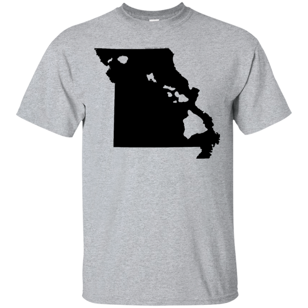 Living in Missouri with Hawaii Roots Ultra Cotton T-Shirt, T-Shirts, Hawaii Nei All Day
