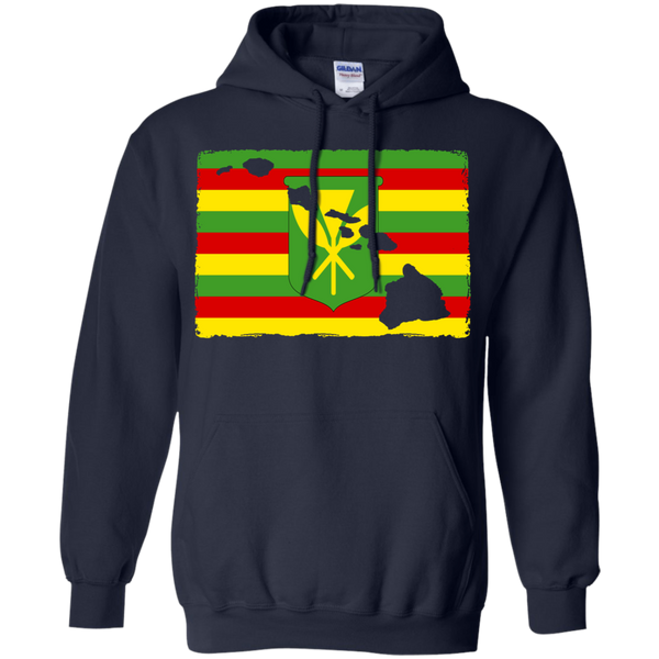 Hawai'i Kanaka Maoli Flag Pullover Hoodie, Sweatshirts, Hawaii Nei All Day