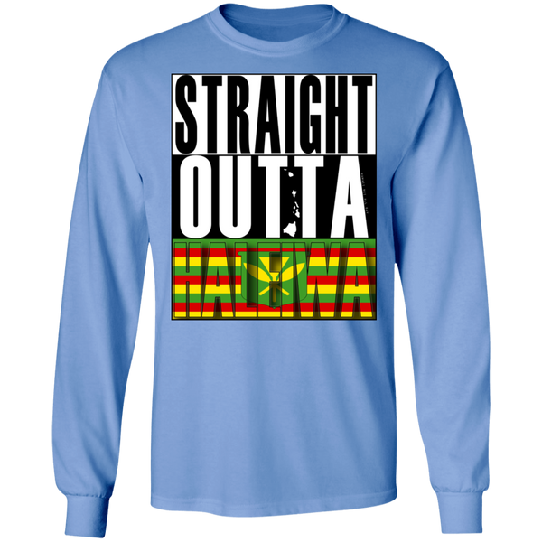 Straight Outta Haleiwa(Kanaka Maoli) LS T-Shirt, T-Shirts, Hawaii Nei All Day