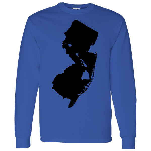 Living in New Jersey with Hawaii Roots LS T-Shirt 5.3 oz., T-Shirts, Hawaii Nei All Day