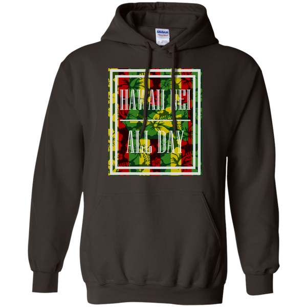 Hawai'i Floral Kanaka Maoli Pullover Hoodie, Sweatshirts, Hawaii Nei All Day