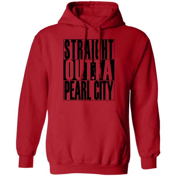 Straight Outta Pearl City (black ink) Pullover Hoodie