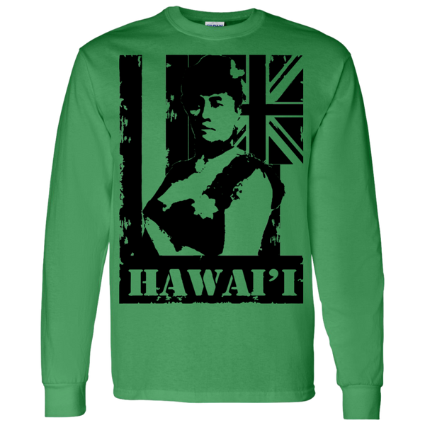 Hawai'i Queen Liliuokalani LS T-Shirt 5.3 oz., T-Shirts, Hawaii Nei All Day