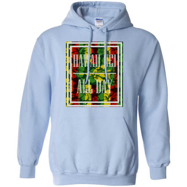 Hawai'i Floral Kanaka Maoli Pullover Hoodie, Sweatshirts, Hawaii Nei All Day