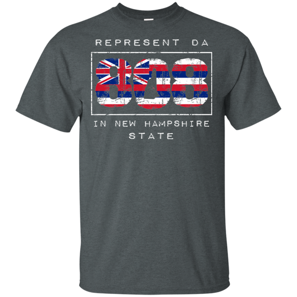 Rep Da 808 In New Hampshire State Ultra Cotton T-Shirt, T-Shirts, Hawaii Nei All Day