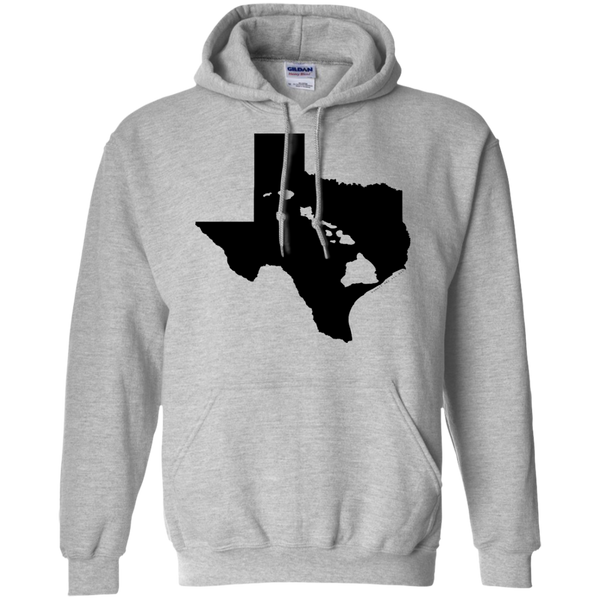 Living In Texas With Hawaii Roots Pullover Hoodie 8 oz - Hawaii Nei All Day