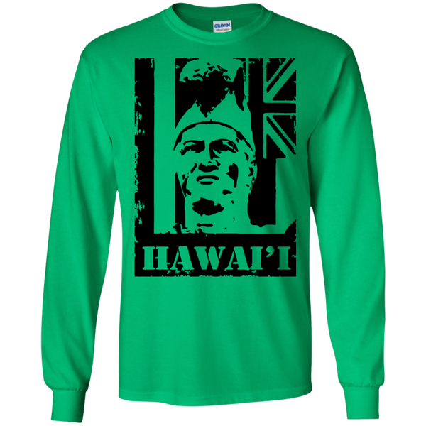 Hawai'i King Kamehameha LS Ultra Cotton T-Shirt, T-Shirts, Hawaii Nei All Day