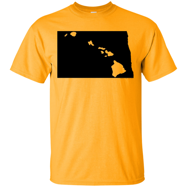 Living in North Dakota with Hawaii Roots Ultra Cotton T-Shirt, T-Shirts, Hawaii Nei All Day