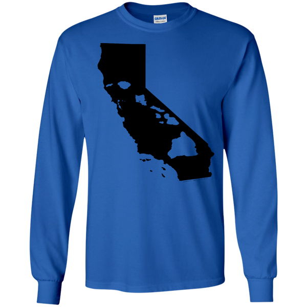 Living In California With Hawaii Roots LS Ultra Cotton Tshirt - Hawaii Nei All Day