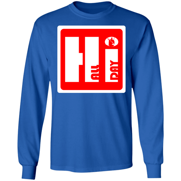 Hi ALL Day (red) Long Sleeve T-Shirt