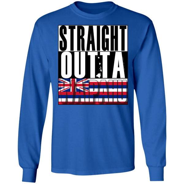 Straight Outta Waipahu LS Ultra Cotton T-Shirt, T-Shirts, Hawaii Nei All Day
