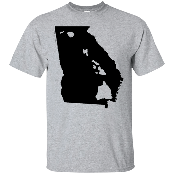 Living in Georgia with Hawaii Roots Ultra Cotton T-Shirt, T-Shirts, Hawaii Nei All Day