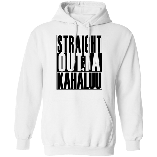 Straight Outta Kahaluu (black ink) Pullover Hoodie