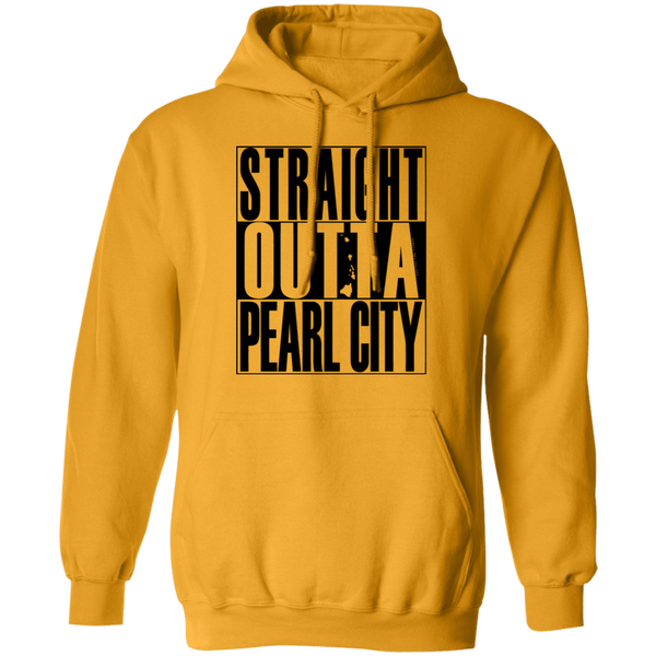 Straight Outta Pearl City (black ink) Pullover Hoodie