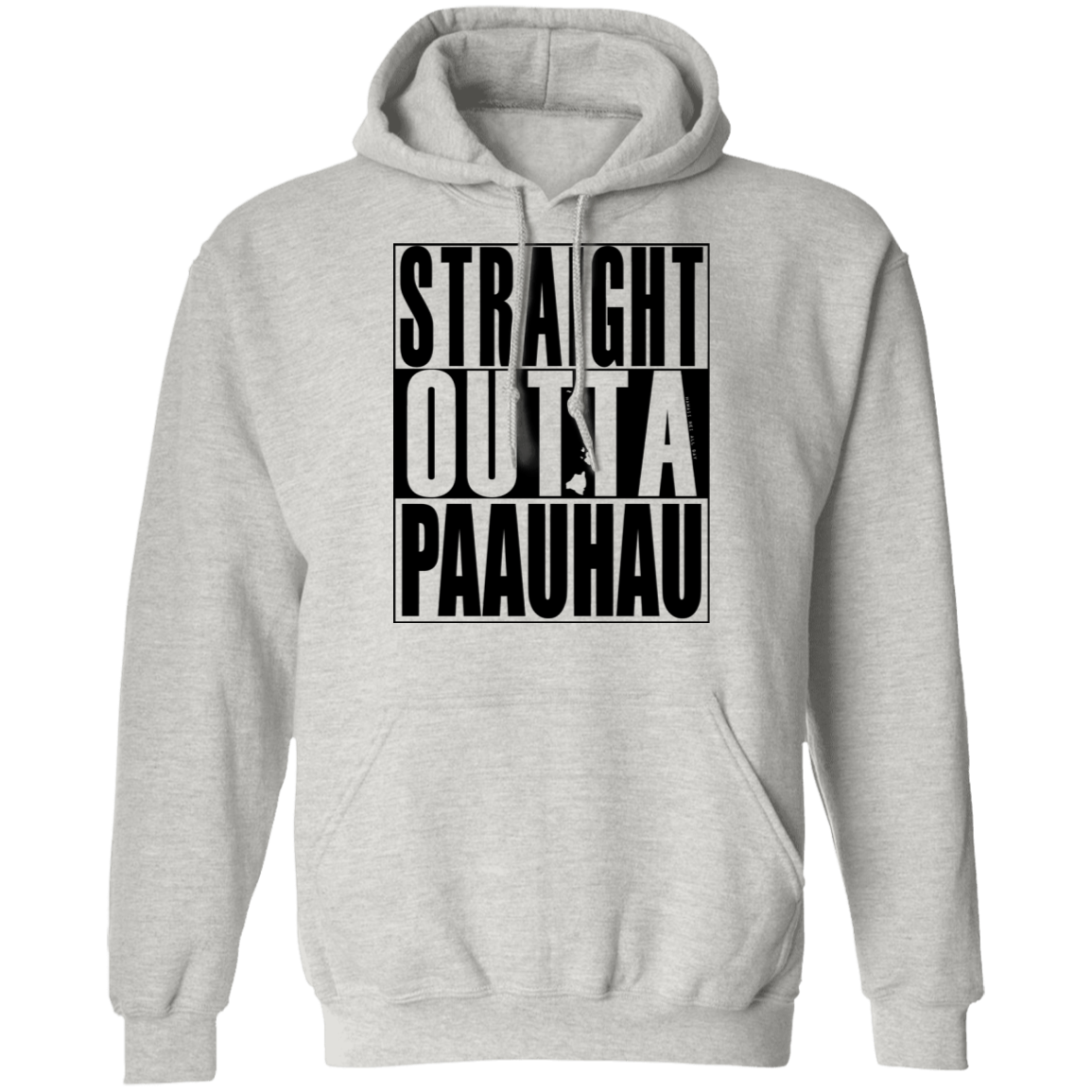 Straight Outta Paahau (black ink) Pullover Hoodie