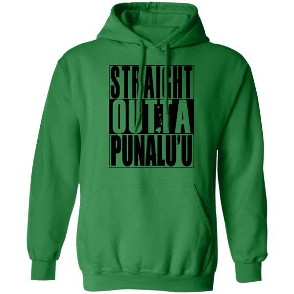 Straight Outta Punalu'u(black ink) Pullover Hoodie
