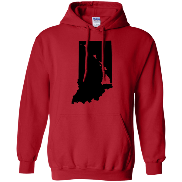 Living in Indiana with Hawaii Roots Pullover Hoodie 8 oz., Sweatshirts, Hawaii Nei All Day