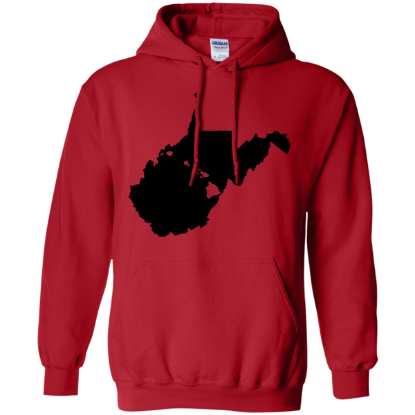 Living in West Virginia with Hawaii Roots Pullover Hoodie 8 oz., Sweatshirts, Hawaii Nei All Day