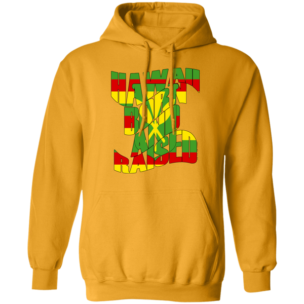 Hawaii Born and Raised Kanaka Maoli Flag Pullover Hoodie