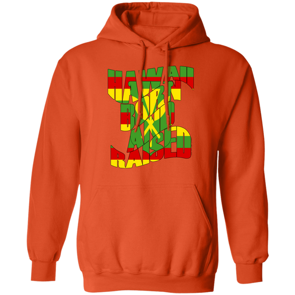 Hawaii Born and Raised Kanaka Maoli Flag Pullover Hoodie