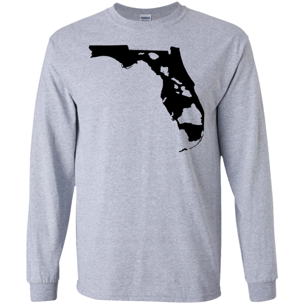 Living In Florida With Hawaii Roots LS Ultra Cotton Tshirt - Hawaii Nei All Day