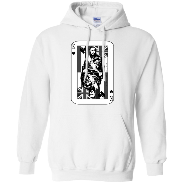 The King of Hawai'i Kalakaua(black ink) Pullover Hoodie, Sweatshirts, Hawaii Nei All Day