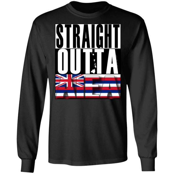 Straight Outta Aiea LS Ultra Cotton T-Shirt, T-Shirts, Hawaii Nei All Day