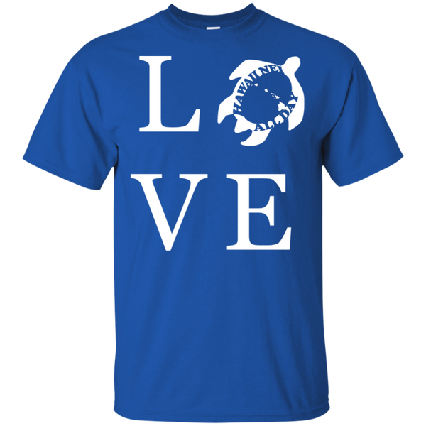 Honu LOVE (white) Ultra Cotton T-Shirt, T-Shirts, Hawaii Nei All Day