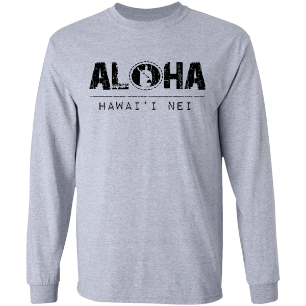 Aloha RS King Kamehameha (black) LS T-Shirt