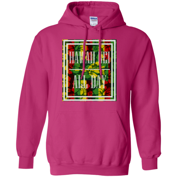 Hawai'i Floral Kanaka Maoli Pullover Hoodie, Sweatshirts, Hawaii Nei All Day