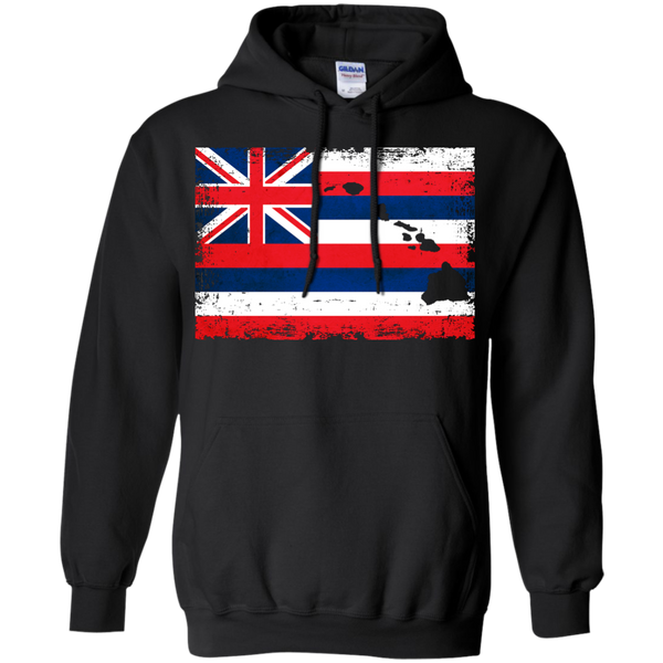 Hawaii State Flag Hawaiian Islands Pullover Hoodie - Hawaii Nei All Day