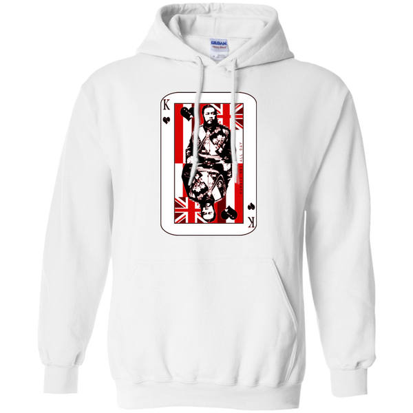 The King of Hawai'i Kalakaua(red ink) Pullover Hoodie, Sweatshirts, Hawaii Nei All Day