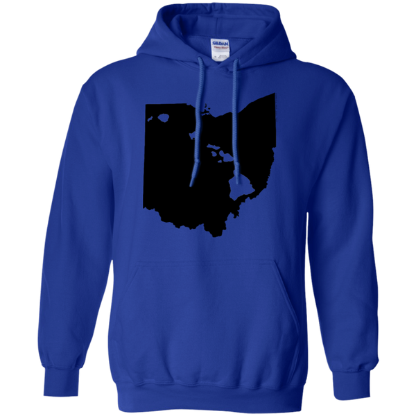 Living in Ohio with Hawaii Roots Pullover Hoodie 8 oz., Sweatshirts, Hawaii Nei All Day