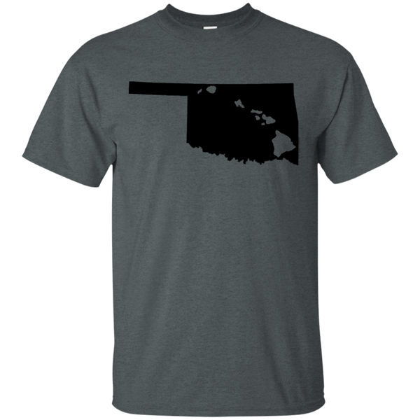 Living in Oklahoma with Hawaii Roots Ultra Cotton T-Shirt, T-Shirts, Hawaii Nei All Day