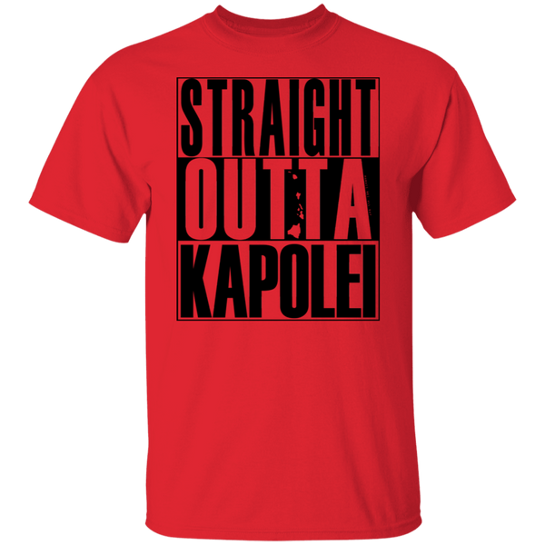 Straight Outta Kapolei (black ink) T-Shirt